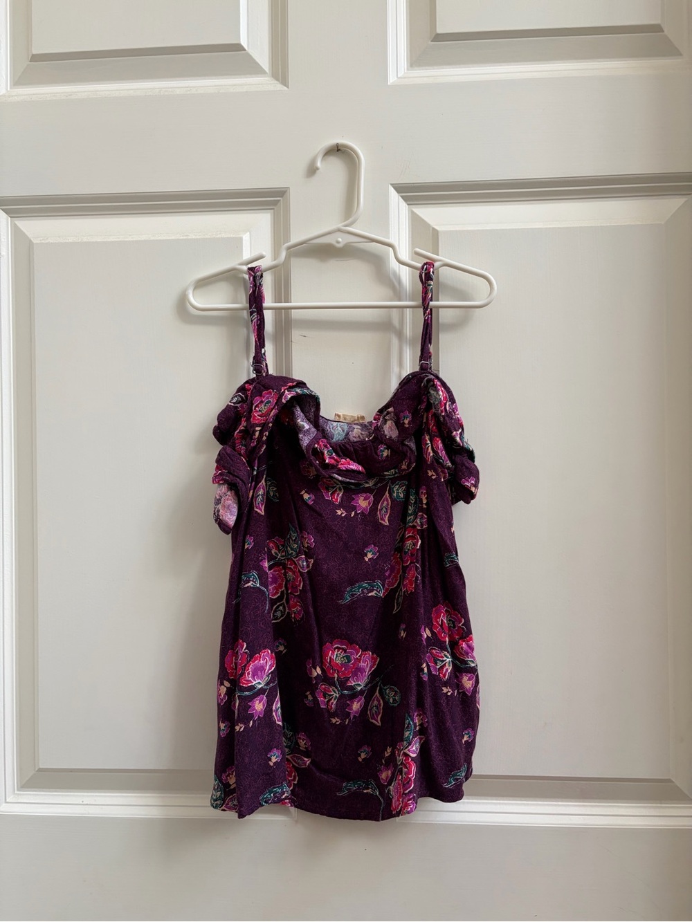 Hollister Purple Floral Tank Top
